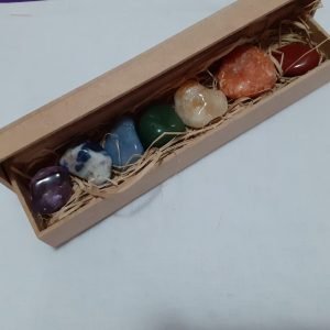 Kit Pedras Roladas 7 Chackras – caixa