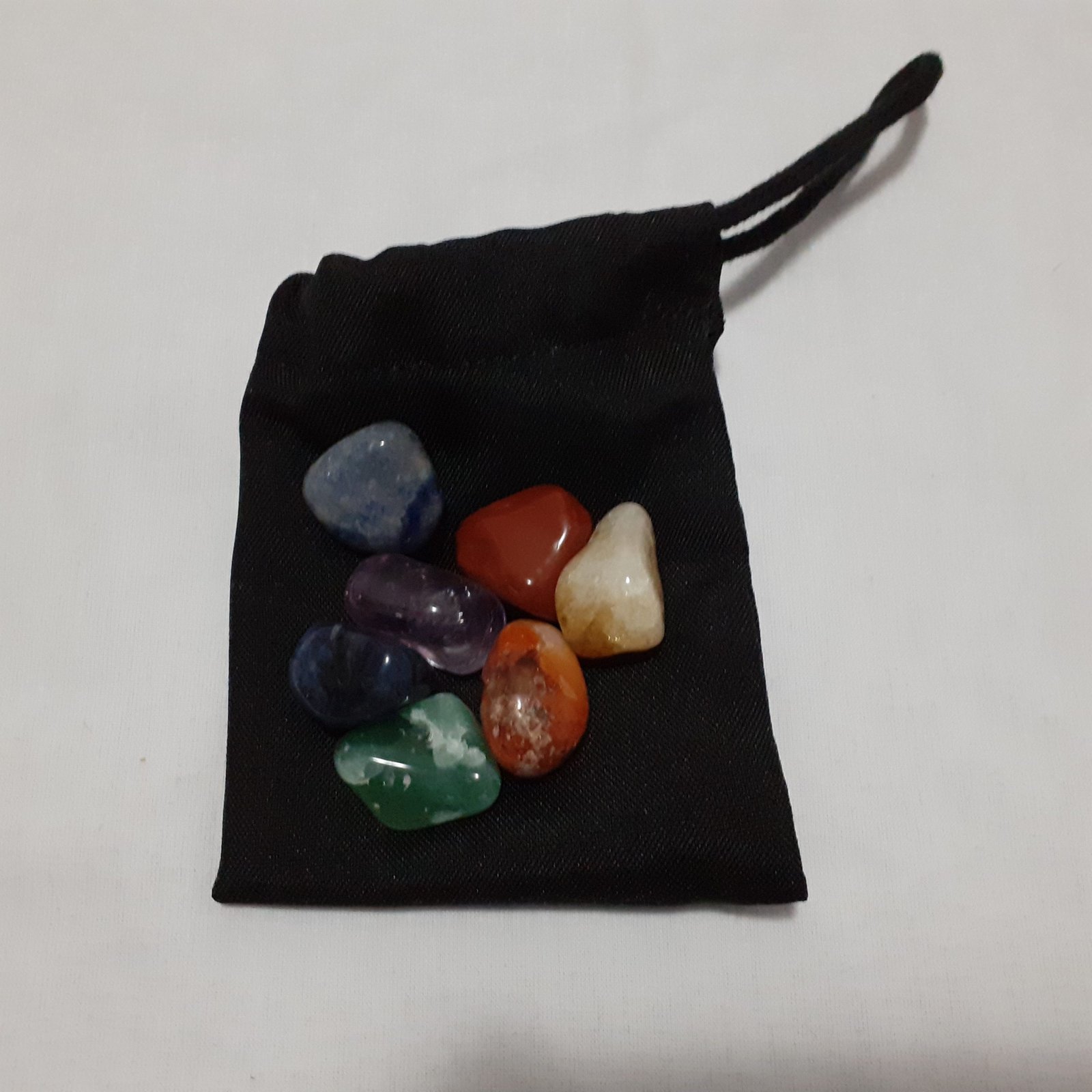 Kit Pedras Roladas 7 Chackras - saquinho