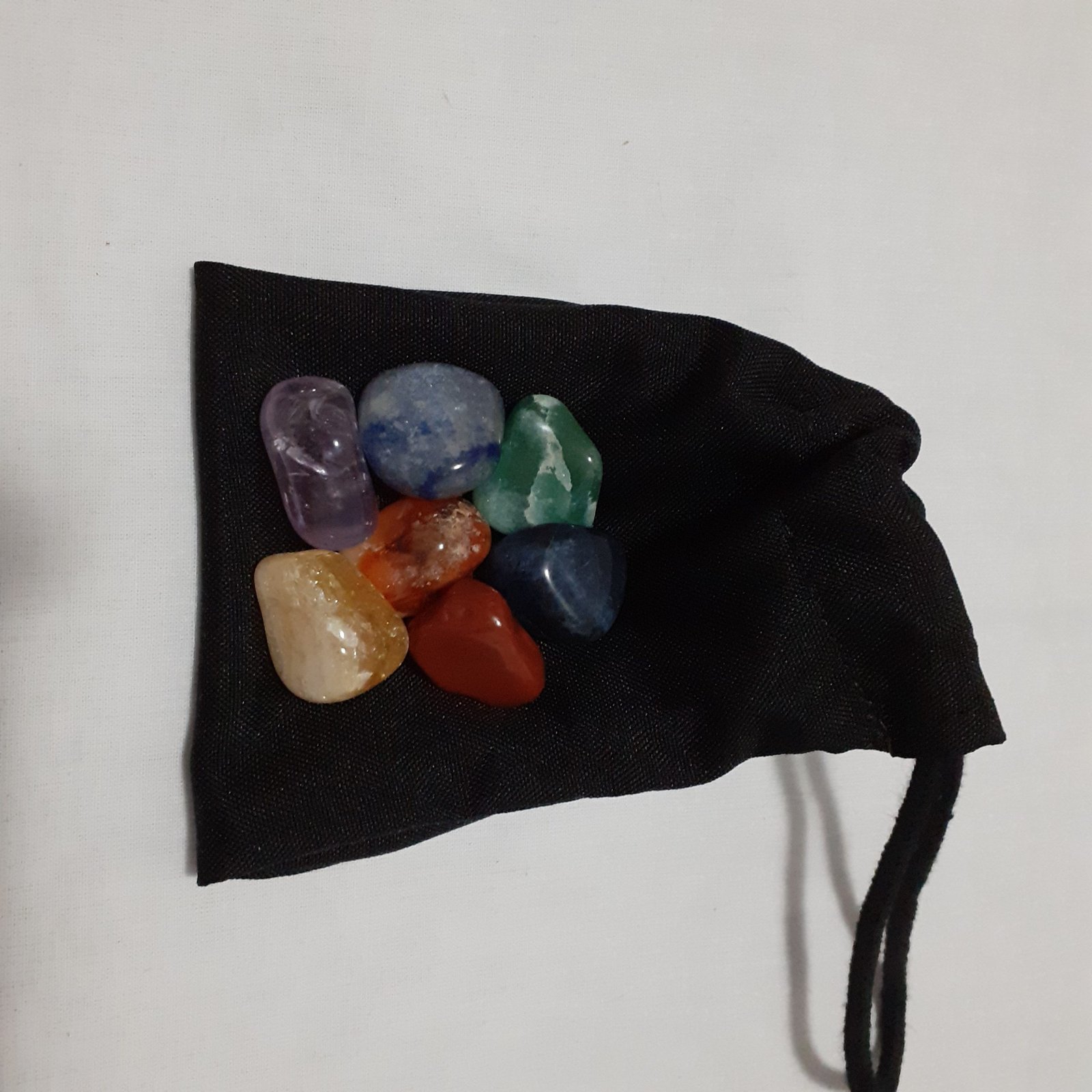 Kit Pedras Roladas 7 Chackras - saquinho