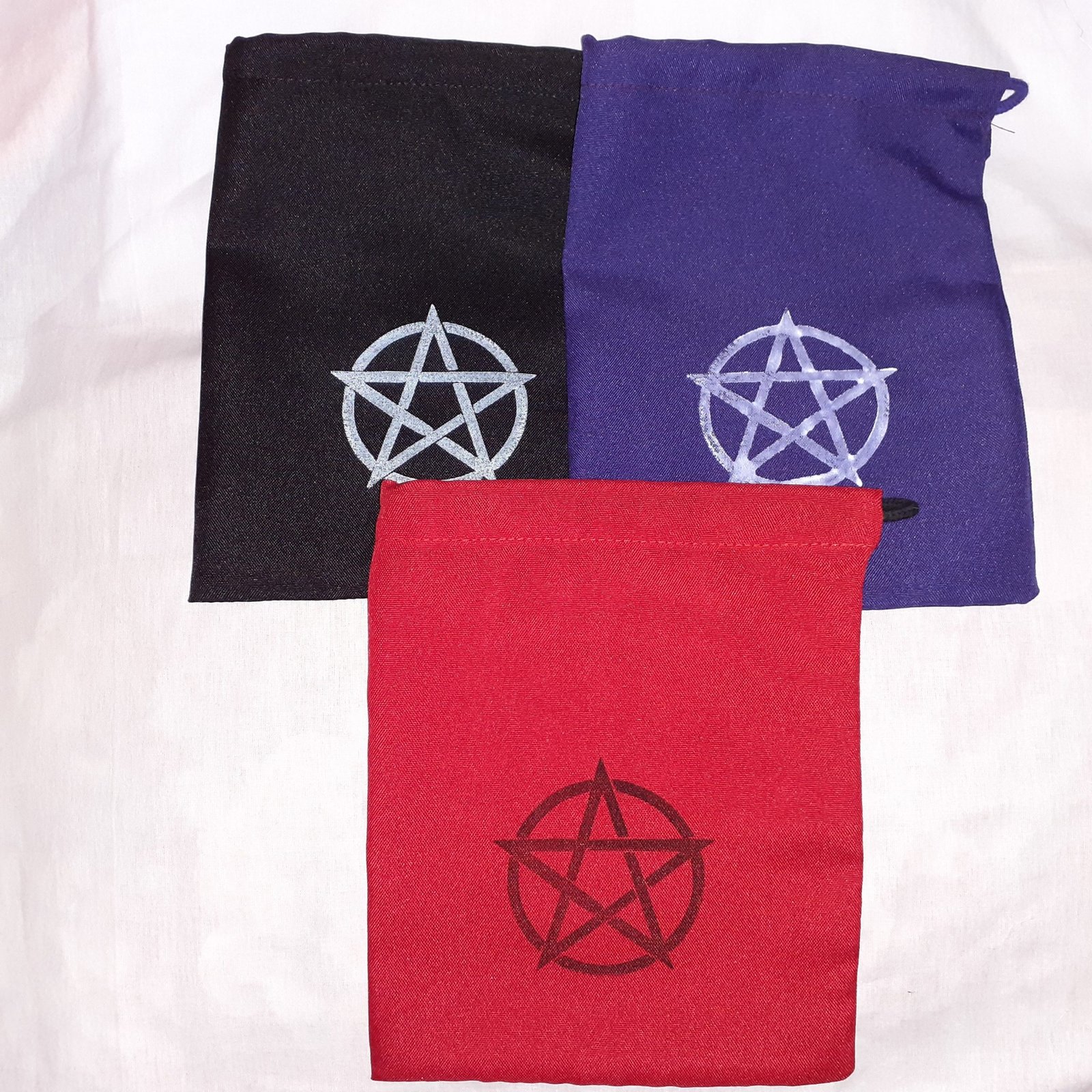 Kit (3 Estojos) Para Guardar Tarô E Oráculos-pentagrama