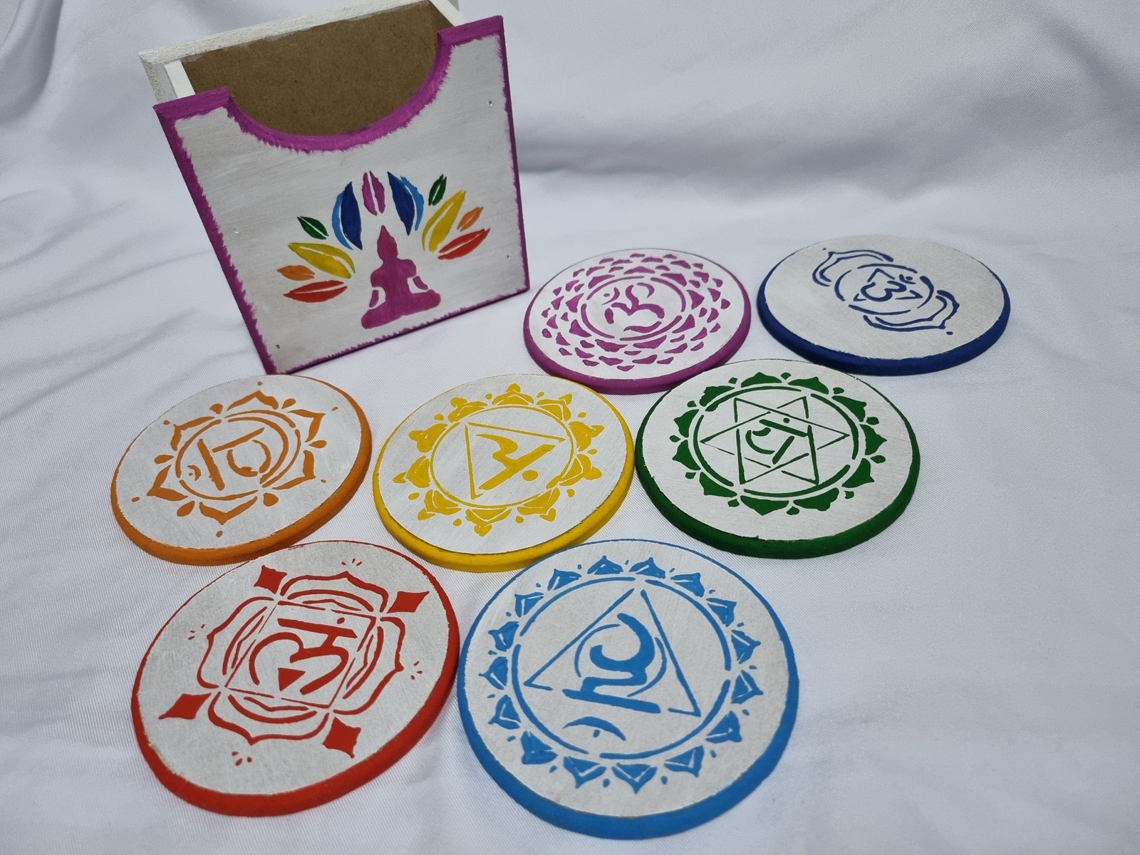 Porta copos zen - sete chakras