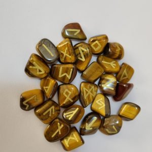 Jogo de Runas em Olho de Tigre
