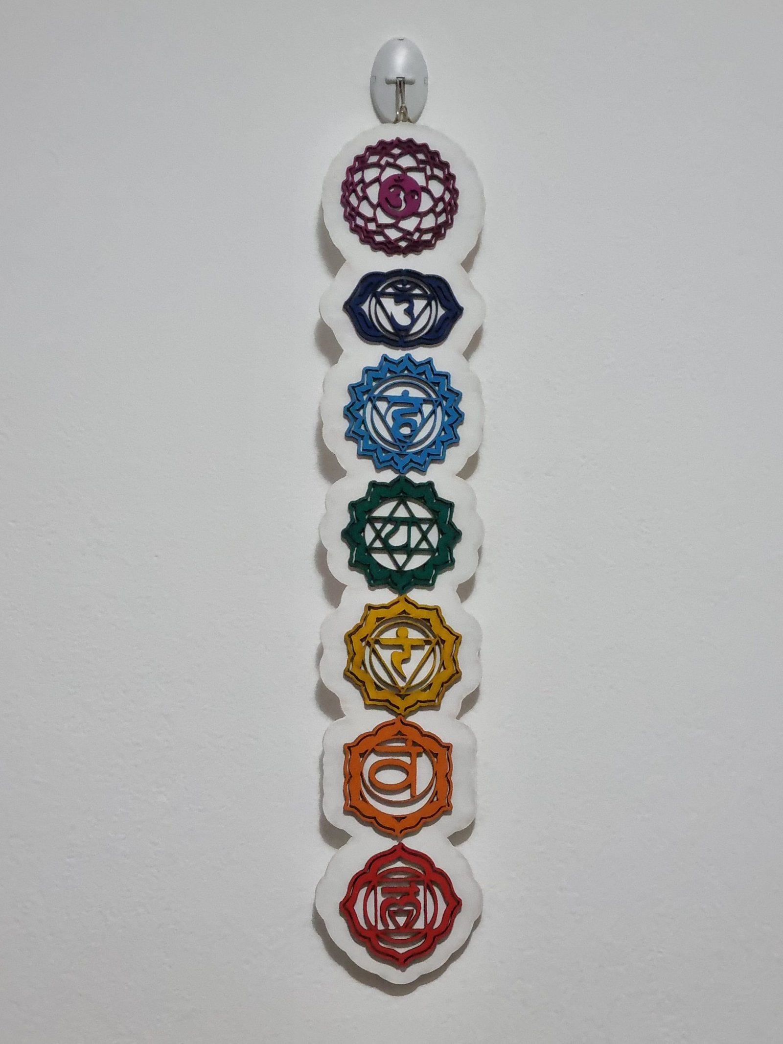 Quadro placa sete chakras